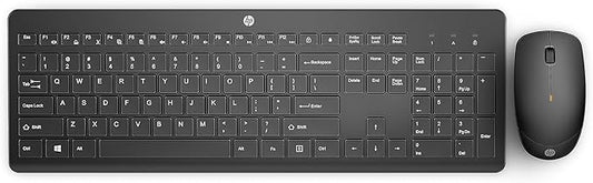 HP 230 Wireless Mouse and Keyboard Combo - 2.4GHz Wireless Connection - Long Battery Life - Durable & Low-Noise Design - Windows & Mac OS - Adjustable 1600 DPI - Numeric Keypad (18H24AA#ABA)