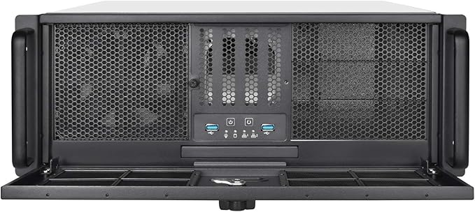 SilverStone Technology 4U Rackmount Server Chassis with 3 X 5.25 Front Bays with CEB/ATX/mATX/Mitx Support RM400 Cases SST-RM400