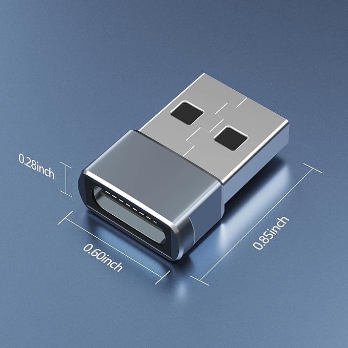 USB to USB C Adapter,USB C Female to USB Male Charger Converter Compatible with Apple Watch Ultra iWatch,Phone 17/16/15/ Pro Max Plus,Pad,S23,Car, Laptop,Charger, Quest Link, etc.9 Packs