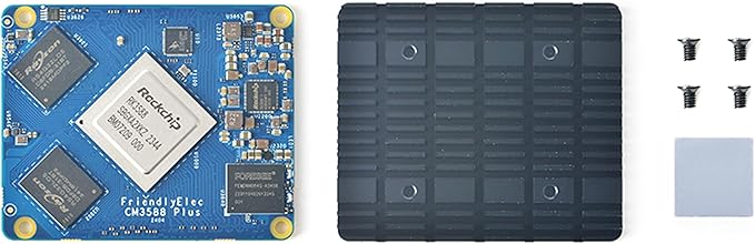 WayPonEV CM3588 Plus NAS Network Storage CPU Module - 4/8/16/32GB RAM, up to 256GB eMMC, 8-core Rockchip RK3588 Chip - for Home Cloud Server, Laptop Alternatives and AI Deep Learning (32+64GB Module)