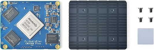 WayPonEV CM3588 Plus NAS Network Storage CPU Module - 4/8/16/32GB RAM, up to 256GB eMMC, 8-core Rockchip RK3588 Chip - for Home Cloud Server, Laptop Alternatives and AI Deep Learning (32+64GB Module)