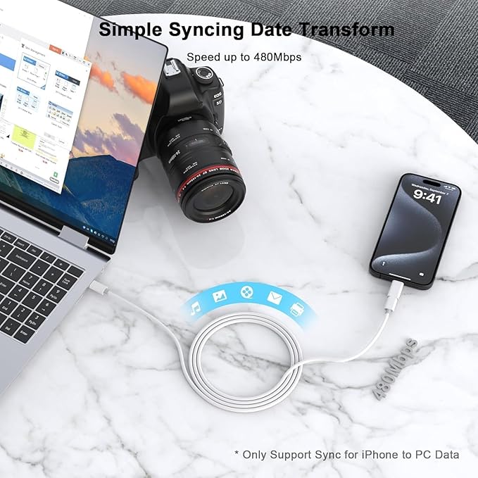 [Apple MFi Certified] 3Pack Lightning Male to USB C Female Charging Adapter,USB Type C Fast Charging Support Data Transmission Connector Dongle for iPhone 14/13/12/11/8/XR/XS/SE/7/Plus/Pro Max/6 iPad