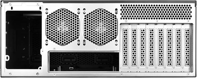 SilverStone Technology RM44 4U Rackmount Server Chassis with Enhanced Liquid Cooling Capability (up to 360mm Radiator), SST-RM44