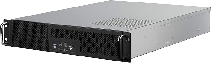 SilverStone Technology 2U Dual 5.25" Drive Bay ATX rackmount Industrial Storage Server Chassis with USB 3.1 Gen1 Interface, SST-RM23-502