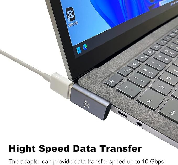 AreMe 90 Degree USB 3.1 Adapter 2 Pack, Left Angle USB A Male to Female Converter Extender for PC, Laptop, USB A Charger, Power Bank and More
