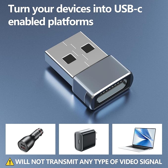 USB to USB C Adapter,USB C Female to USB Male Charger Converter Compatible with Apple Watch Ultra iWatch,Phone 17/16/15/ Pro Max Plus,Pad,S23,Car, Laptop,Charger, Quest Link, etc.9 Packs