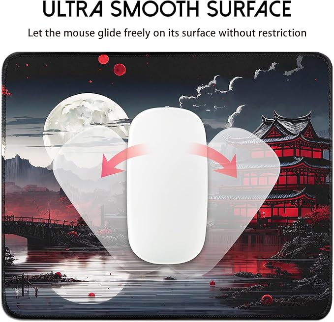 Mouse Pad Gaming Mousepad,Small Mousepad for Keyboard and Mouse with Non-Slip Rubber Base,Suitable for School,Office,Home,10.2 x 8.3 Inch