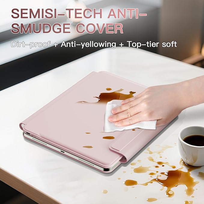for iPad Air 11 inch Case with Keyboard (M4/M3/M2, 2026/2025/2024), iPad Pro 11 (4th/3rd/2nd/1st Gen) & Air 5/4th Magic Keyboard Case, 11 Colors Backlit, Multi-Touch Trackpad, Pink
