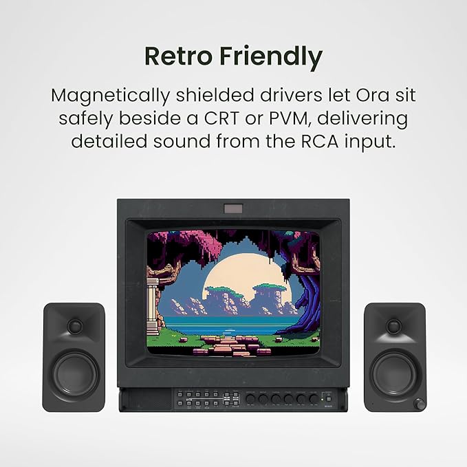 Kanto ORAML 100W Powered Reference Desktop Computer Speakers with Bluetooth 5.0 and USB-C Input | Bi-Amplified | 100 Hz Automatic Crossover | Reference Quality Sound | Pair | Purple