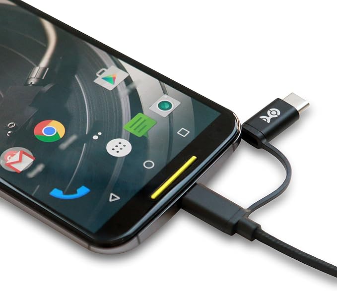 Cable Matters 2-Pack 2-in-1 USB-C Cable (USB Type-C Cable) with Tethered USBCto Micro USBAdapter 3.3 Feet for Samsung Galaxy S9, S8, Note 8 and More