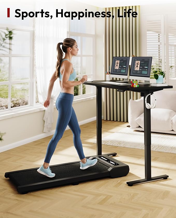 SANODESK Electric Standing Desk 79 x 32 Inches, Height Adjustable Sit Stand with Large Splice Board Desktop for Home Office, Computer Workstations，Memory Ergonomic Computer Desk, Black Frame/Black Top