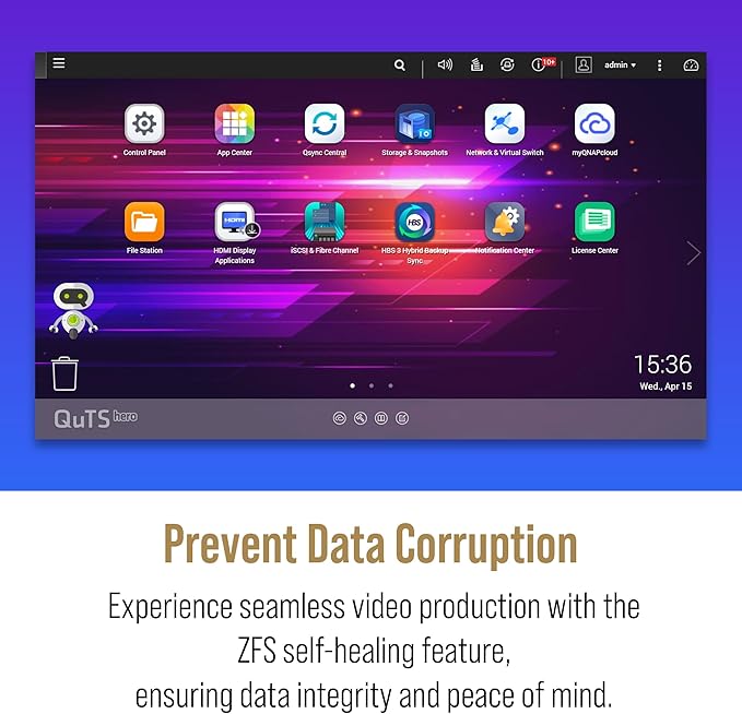 QNAP TVS-h874T-i9-64G-US 8 Bay High-Speed Desktop NAS with Intel 12th Gen CPU, up to 64GB DDR4 Memory, Thunderbolt 4 and 2.5GbE connectivity (Diskless)