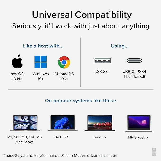 Plugable USB C to HDMI Adapter, Universal Video Graphics Adapter for USB 3.0 and USB-C Macs and Windows, Extend an HDMI Monitor up to 1440p@60hz