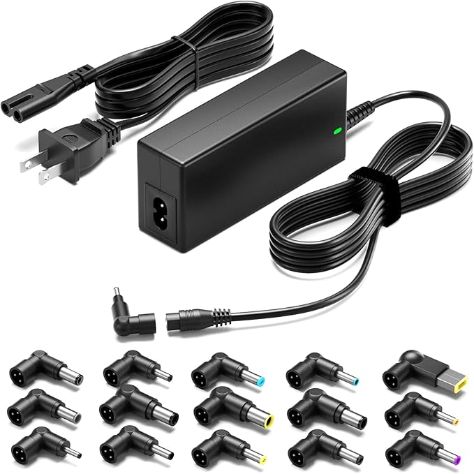 90W Universal AC Adapter Laptop Charger Replacement for Dell HP Acer Asus Lenovo IBM Toshiba Samsung Sony Fujitsu Notebook Ultrabook Chromebook Power Supply Cord