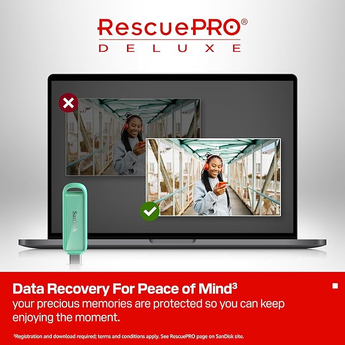 SanDisk 512GB Phone Drive with USB Type-C - for Smartphones, Tablets, and Computers - Up to 150MB/s, USB 3.2 Gen 1 - Seafoam Green - SDIXS0N-512G-GN6NQ