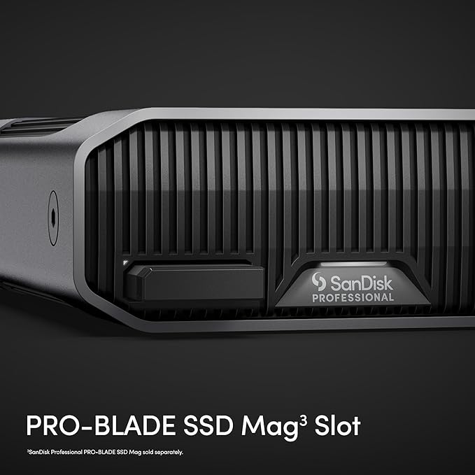 SanDisk Professional 24TB G-Drive Project - External HDD, Thunderbolt 3, USB (10Gbps), 7200RPM Ultrastar Hard Drive, Up to 260MB/s Read - SDPHG1H-024T-NBAAD