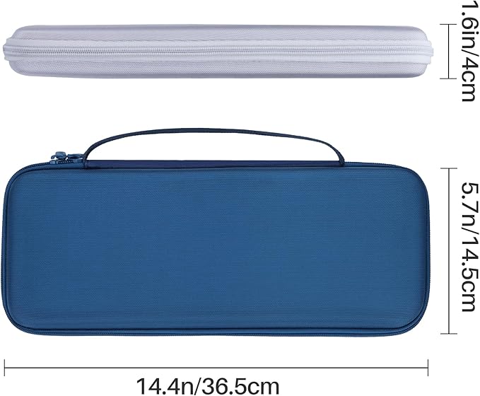 Hard Carry Case Compatible with Logitech Pebble Keys 2 Combo K380s K380 Keyboard + M350 Pebble Mouse Combo (Blue Case)