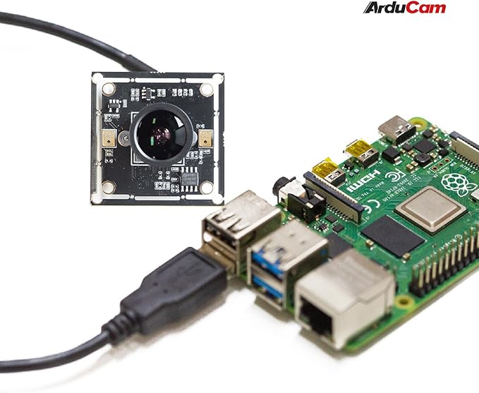 Arducam 16MP Wide Angle USB Camera for Laptop, 1/2.8" CMOS IMX298 Mini UVC USB2.0 4K Video Webcam with Microphone, with 3.3ft/1m Cable