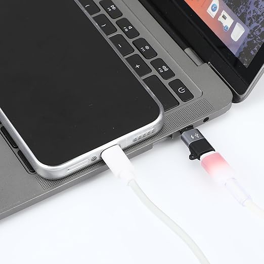 6 Pack Micro USB to USB C Adapter, Type C Female to Micro USBs Male Converter Connector Support Charge Data Sync, TypeC Micros USBs Adapter Micros Male Convert Connector, Black
