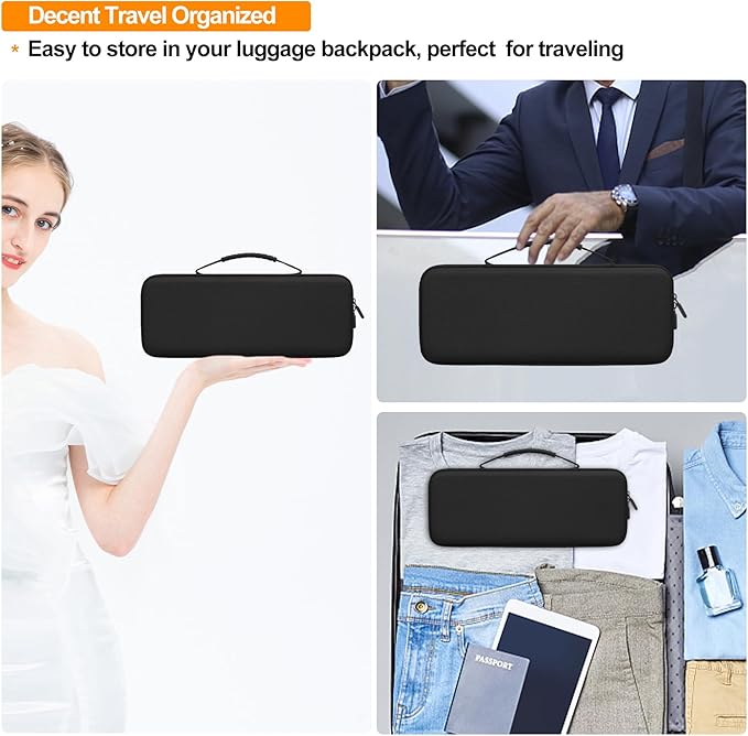 Elonbo Hard Carrying Case for Logitech POP Keys Mechanical Wireless Keyboard, Portable Bluetooth Wireless External Keyboard Travel Case Bag, Extra Mesh Pocket Fits Mouse, Included USB, Dongle, Black