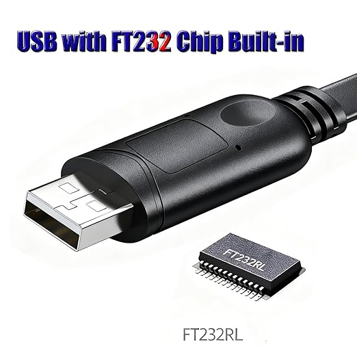USB to RS485 Converter RJ45 Adapter Serial Cable for Seplos PUSUNG Series SUTEN Smart BMS Connection, Built-in FT232 IC (1.8m/6ft)