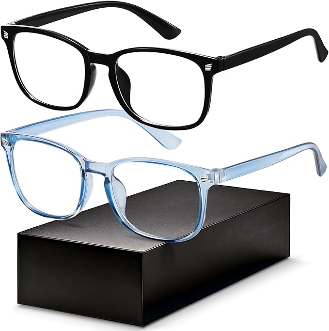 Gaoye Blue Light Glasses for Men - Blocking Square Eyeglasses, Anti UV Ray Computer Gaming Glasses Blue Blockers for Women