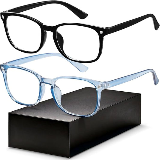 Gaoye Blue Light Glasses for Men - Blocking Square Eyeglasses, Anti UV Ray Computer Gaming Glasses Blue Blockers for Women