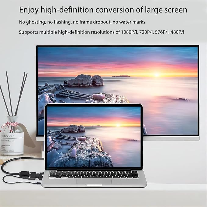 HDMI to VGA Adapter, HD 1080P Audio Video Converter with 3.5mm Jack,Gold-Plated Connector (Female to Male) for Computers,desktops,laptops,PCs,Monitors,projectors,HDTVs,Raspberry Pi,Roku,Xbox,etc