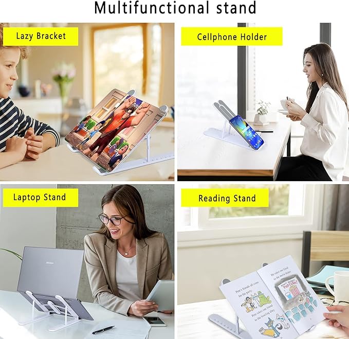 T Legend Laptop Stand for Desk,Very Portable and use Anywhere,Compatible with 9-15 inch Laptops(Plastic Pink)