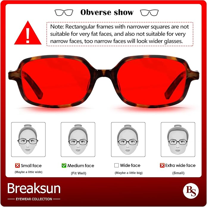Retro Rectangle Glasses for Women Men Small Square Blue Light Blocking Glasses Vintage Eyeglasses