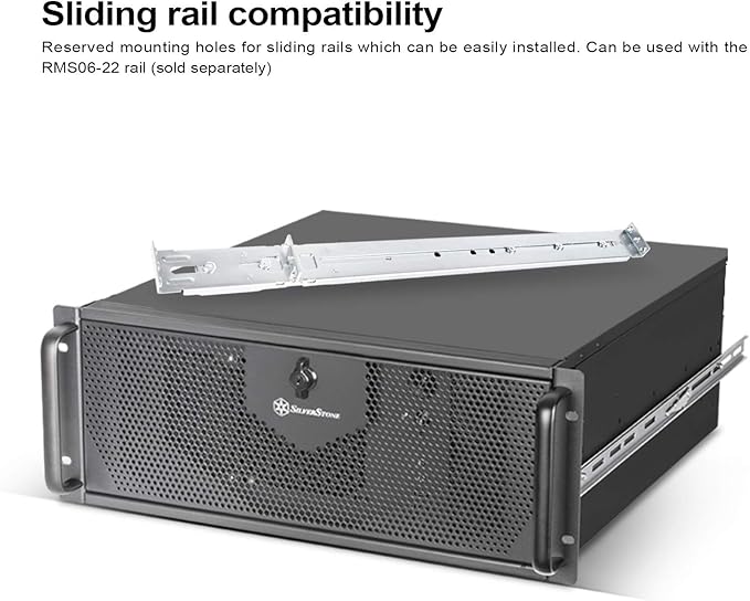 Silverstone RM42-502 4U rackmount Server Chassis with Liquid Cooling Compatibility, SST-RM42-502