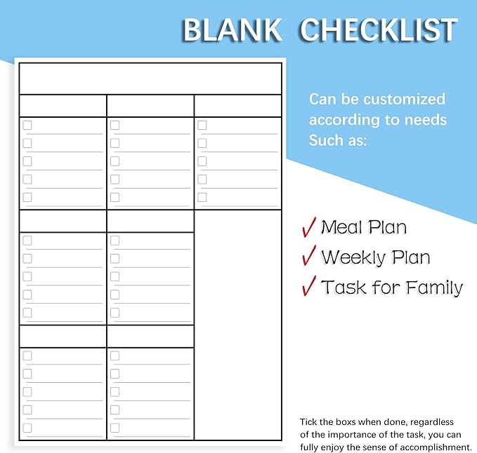 LUCYCAZ Weekly Dry Erase Board, 16" x 12" Magnetic Dry Erase Board for Wall, Hanging Double-Sided to Do List Whiteboard, Small Weekly Planning Board for School, Home, Office