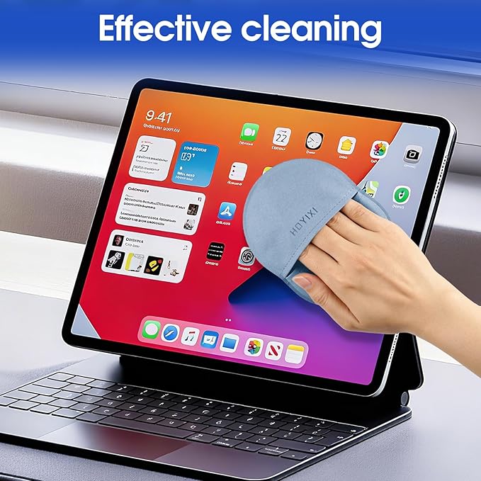 Microfiber Screen Cleaning Cloth for Laptops, Computer, Tablets, TV, Cellphone, Camera,Kindle eReaders,iPad, iPhone, Mac Book, Car Screen,Monitors,Smartscreen,Premium Polishing Cloth,