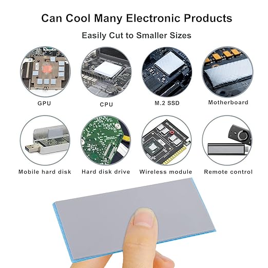 Thermalright Thermal Pad 2.5mm 12.8 W/mK, 85x45x2.5mm, Non Conductive Highly Efficient Heat Resistance, Odyssey Silicone Thermal Pads for PC PS5 PS4 Laptop Heatsink GPU/CPU/SSD/IC/VRAM/LED Cooler