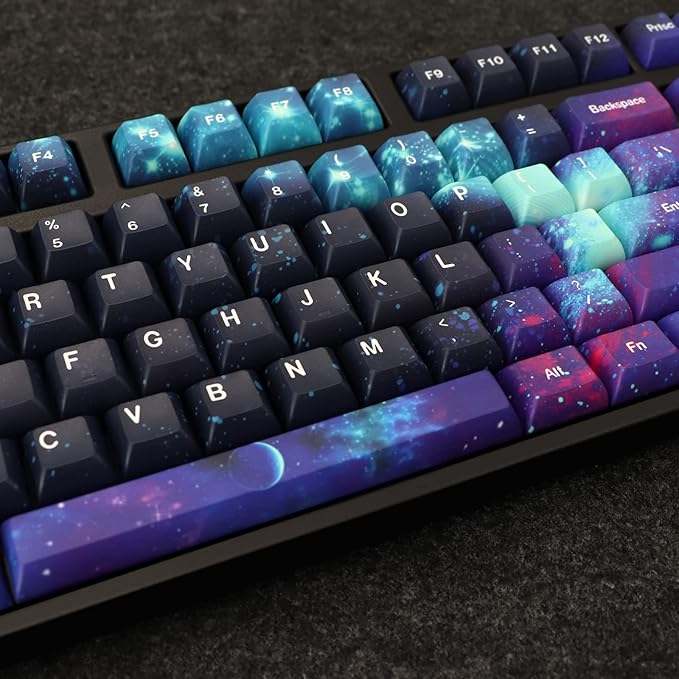 JSJT Keycaps KCA Profile the Wars of Star Themed Keycaps Full 139 Keys PBT Dye Sublimation Custom Keycap Set for ANSI/ISO Layout 64/68/87/96/104/108 Cherry MX Switch Mechanical Keyboard