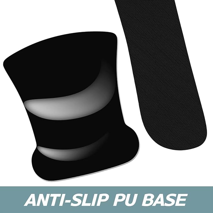 ITNRSIIET Mouse Pad Wrist Support Keyboard Wrist Rest Pad Ergonomic Mousepad Non-Slip Memory Foam Keyboard Pad Easy Typing Pain Relief Perfect for PC Laptop Gaming Office, Modern Abstract Style