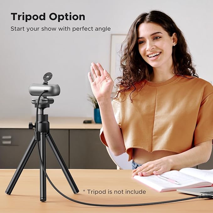 UGREEN 2K Webcam for PC Ultra HD 1080P Computer Webcam with Microphone, PC Camera with Privacy Cover, USB Web Camera for Streaming, Conference, Video Calling, Zoom, Skype, Teams, FaceTime, Space Grey
