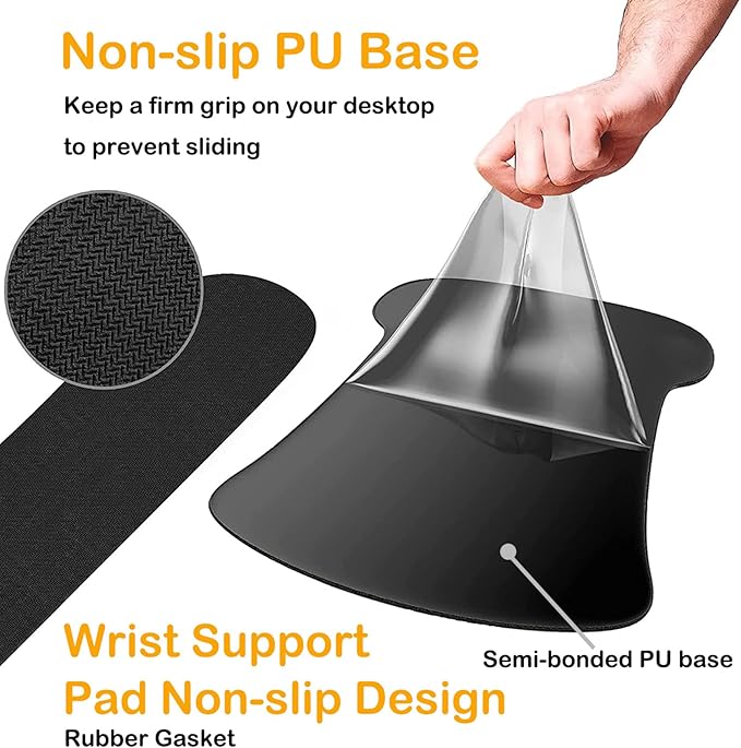 Ergonomic Mouse Pad, Mouse Wrist Rest Pad + Keyboard Wrist Rest Pad + Coaster, Made of Memory Foam, Easy to Use and Relieve Wrist Pain, Computer, Games, Office, Home - Bible Phil 4-13 Floral