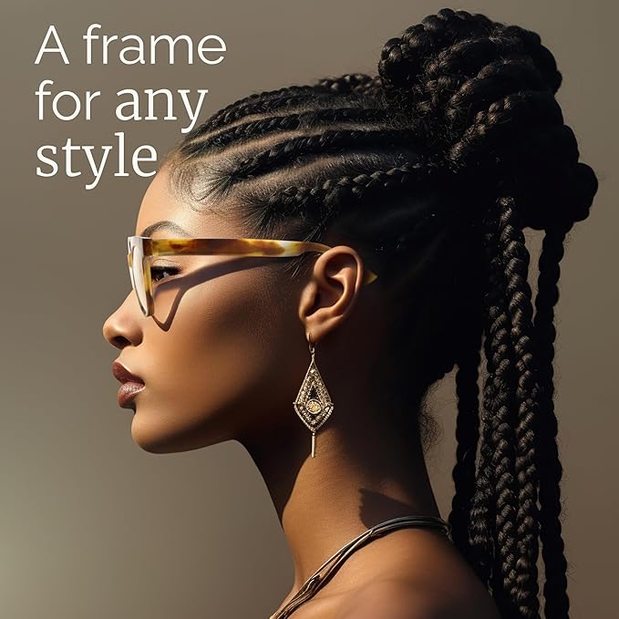 miyya Blue Light Glasses for Women & Men – Oversized UV & Blue Light Blocker Chunky Frames, All-Day Comfort, Stylish Eyewear