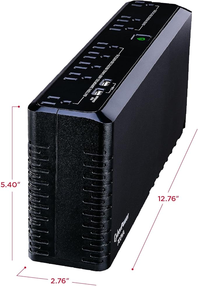 CyberPower SL700U Standby UPS Battery Backup and Surge Protector, 700VA/370W, 8 Outlets, Slim Profile, UL Certified
