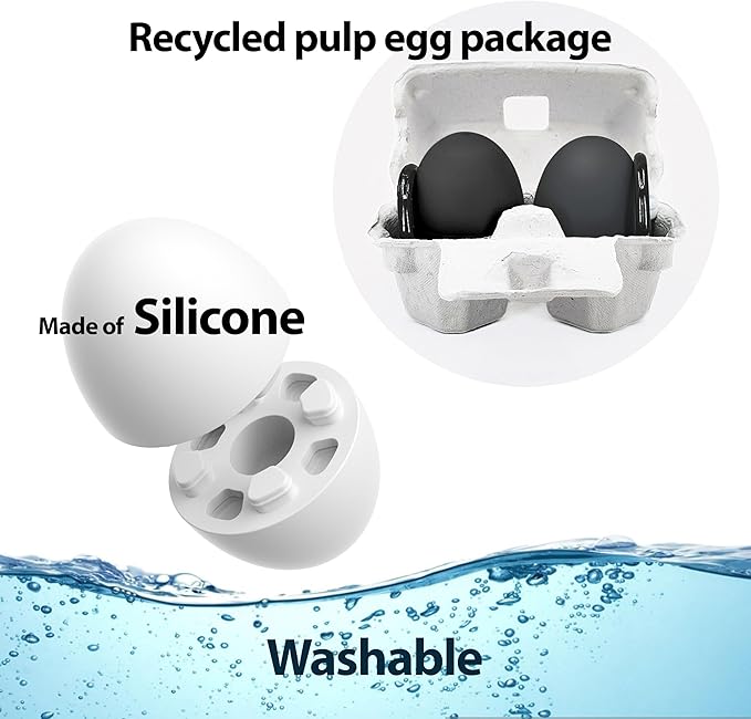 Portable Egg Keyring Style Anti-Slip Silicone Laptop & Pad Stand 2set(4pcs) - Ergonomic Viewing, Typing, Drawing, Cooling Foot/White Yellow (gray+gray)