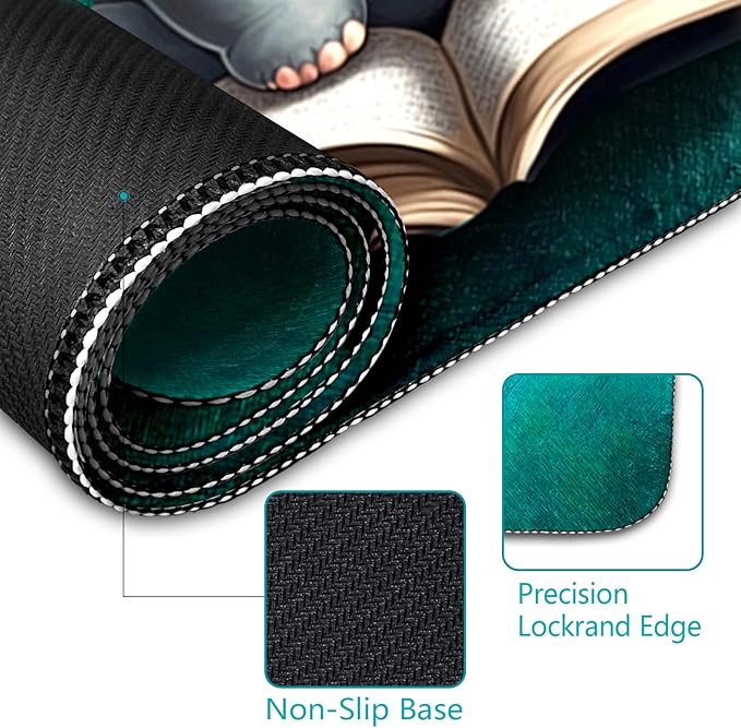 Elephant Mouse Pad, Large Extended Non-Slip Gaming Mat for Desk, Cute Keyboard and Mouse Pad for Computer, Laptop, Office Work, and Home, Stylish Desk Accessories (31.5x11.8 in)