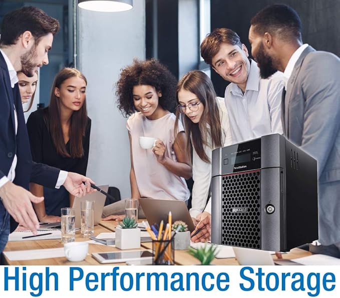 BUFFALO TeraStation WS5420DN 4-Bay Windows Server IoT 2025 Desktop NAS 32TB (4x8TB) w/HDD Included
