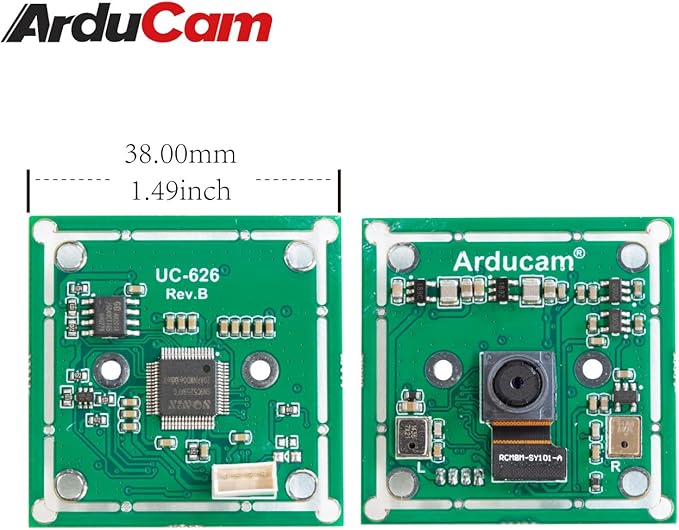 Arducam 8MP 1080P USB Camera Module for Raspberry Pi, 1/4” CMOS IMX219 Mini UVC USB2.0 Webcam Board with 1.64ft/0.5m USB Cable for Windows, Linux, Android and Mac OS