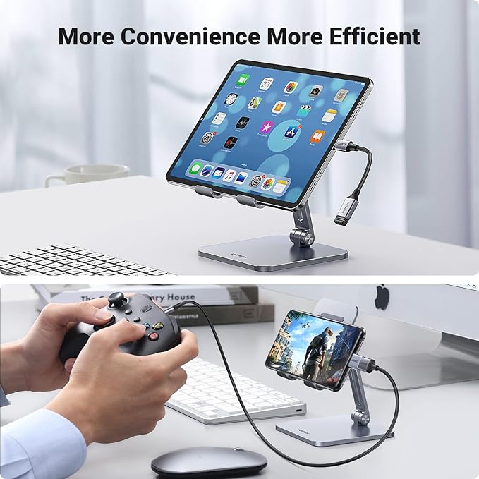 UGREEN USB C to USB 3.0 Adapter 5Gbps OTG Cable Type C Male to USB A Female Nylon Braided Aluminum Compatible with iPhone 15 Plus Pro Max MacBook Pro Air iPad Pro Galaxy S24 (Blue)