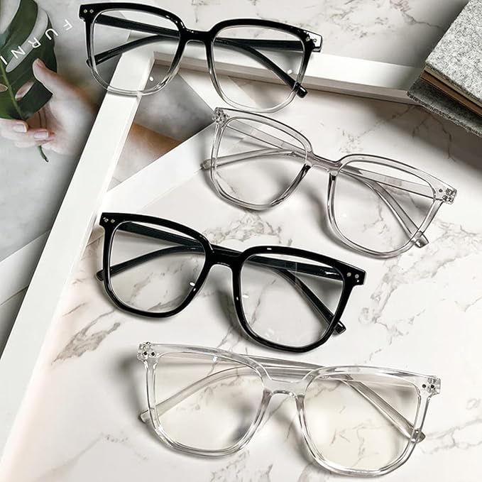 Blue Light Blocking Glasses for Women Men,Fashion Square Blue Blockers Glasses,Computer/TV/Phones/Gaming Glasses