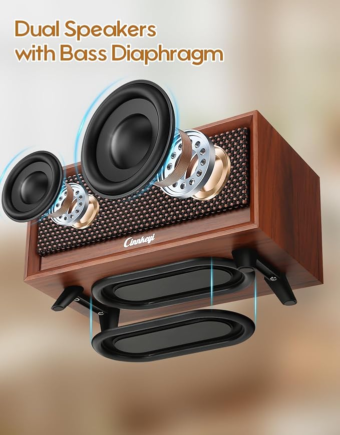 Wooden PC Soundbar Computer Speakers –PC Speakers USB Powered | PC| Line-In | Bluetooth 3 Modes, 3.5mm/USB Input Wooden Computer SoundBar Compact Stereo Speaker for Desktop, Laptop, Monitor, Tablet