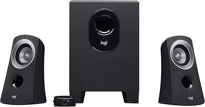 Logitech Z313 2.1 Channel Multimedia Speaker System with Volume Control Remote