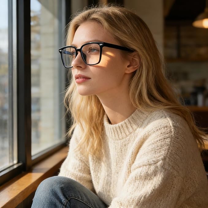 Dollger Blue Light Glasses for Women Retro Blue Light Blocking Glasses for Computer Eyeglasses Frame Men