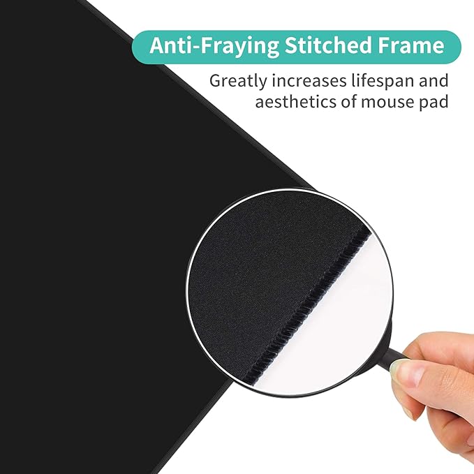 Dynippy Thin Extended Gaming Mouse Pad （31.5 * 11.8 * 0.08 inch） with Stitched Edges Large Mousepad Long XXL Keyboard and Mouse pad Desk Mat for Gaming Office & Home - Artistic Painting